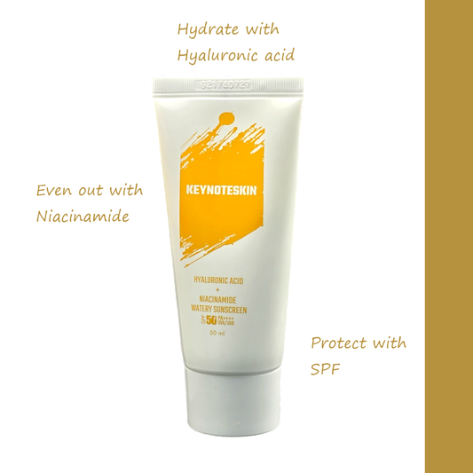 Hyaluronic acid + Niacinamide Watery Sunscreen KEYNOTESKIN