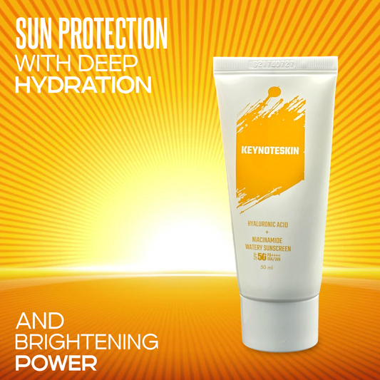 Hyaluronic acid + Niacinamide Watery Sunscreen KEYNOTESKIN in Italy